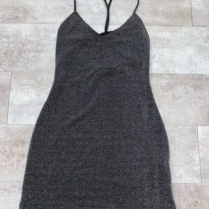 Zara Silver Gray Mini Dress